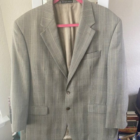 Mens Lauren Ralph Lauren Plaid Blazer Suit Sz Lg